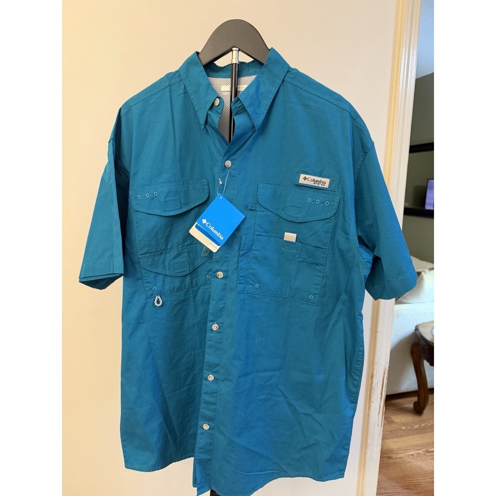 New Men's Columbia PFG Bonehead Vented Fishing Shirt Short Sleeve